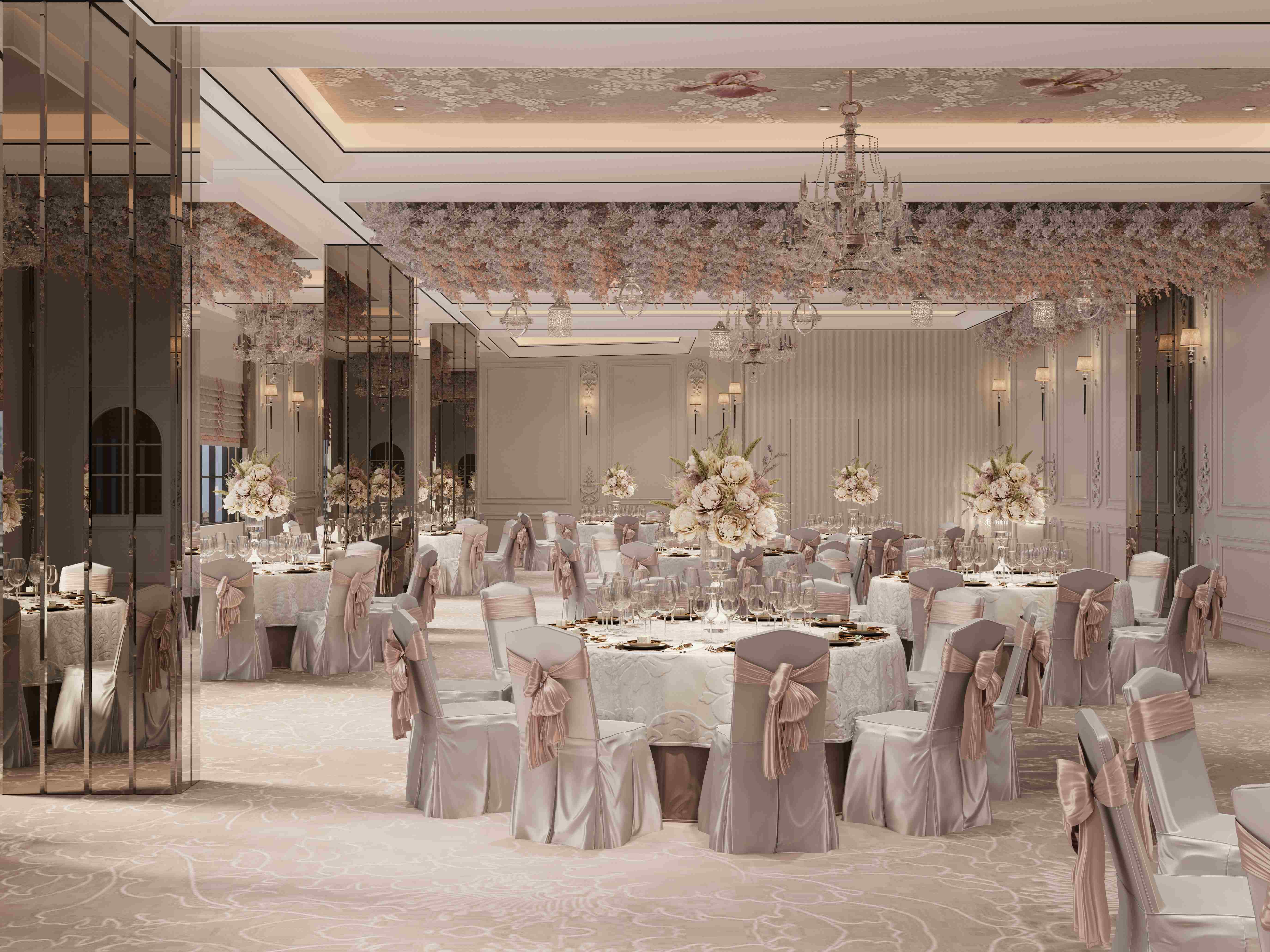 Festive banquet hall interior designing by North Change - 1